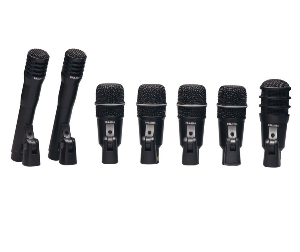 SUPERLUX DRKA5C2 EXTENDED 7-PIECE DRUM MIC SET WITH CASE (SUP-DRKA5C2), SUPERLUX, DYNAMIC MICROPHONE, superlux-microphone-sup-drka5c2, ZOSO MUSIC SDN BHD