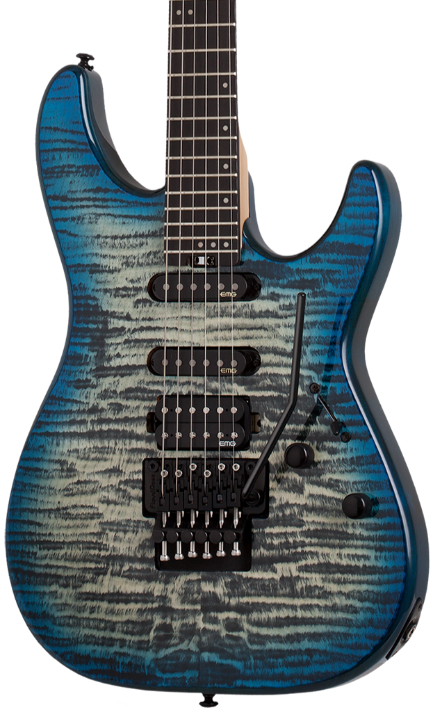 SCHECTER SUN VALLEY SUPER SHREDDER III FLOYD ROSE ELECTRIC GUITAR SKY BURST COLOR (1277) MADE IN INDONESIA, SCHECTER, ELECTRIC GUITAR, schecter-electric-guitar-scchsunvalley-ssiii-fr-sb, ZOSO MUSIC SDN BHD