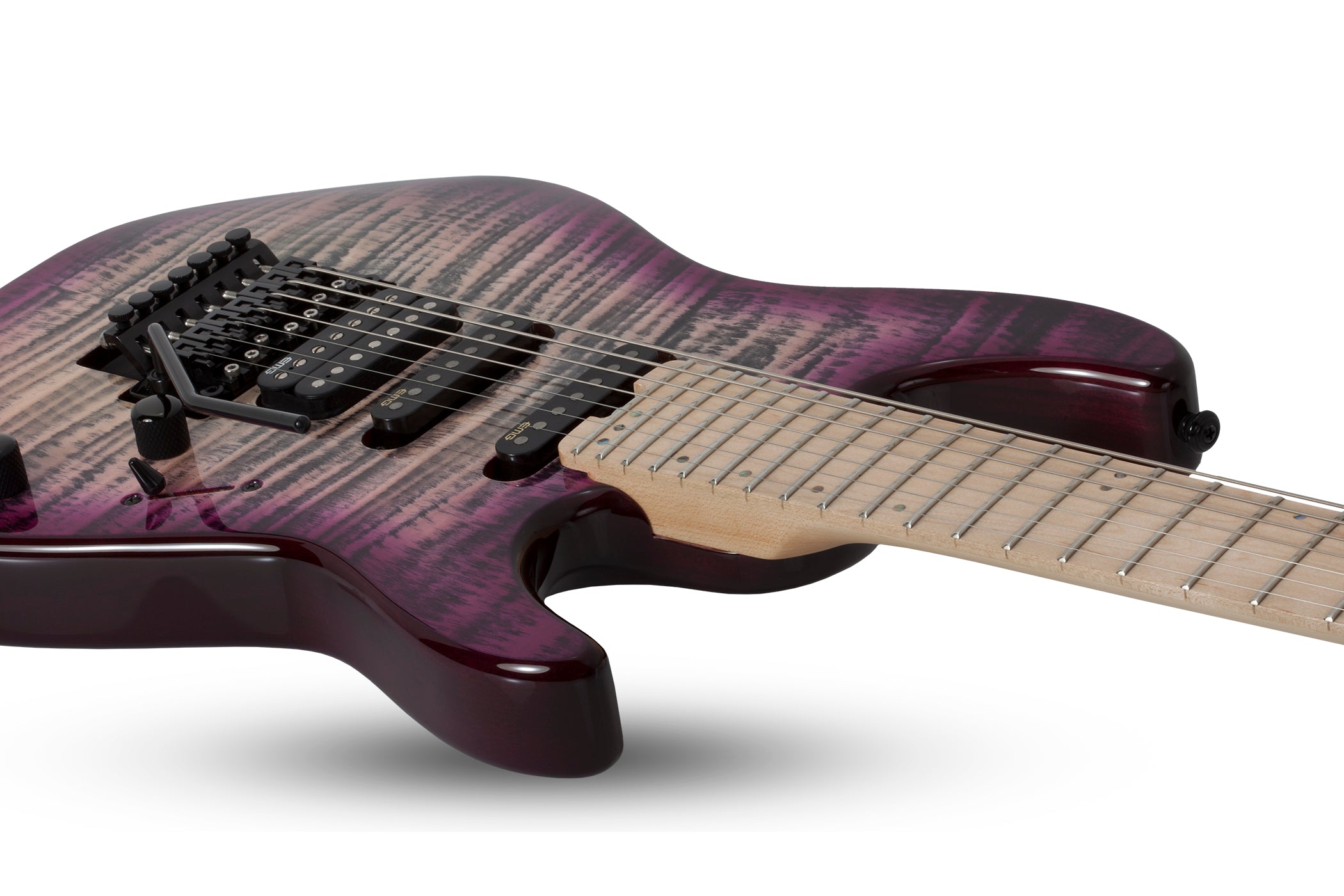 SCHECTER SUN VALLEY SUPER SHREDDER 7 III FLOYD ROSE ELECTRIC GUITAR AURORA BURST (1278) MADE IN INDONESIA, SCHECTER, ELECTRIC GUITAR, schecter-electric-guitar-sunvalley-ss7-iii-fr-ab, ZOSO MUSIC SDN BHD
