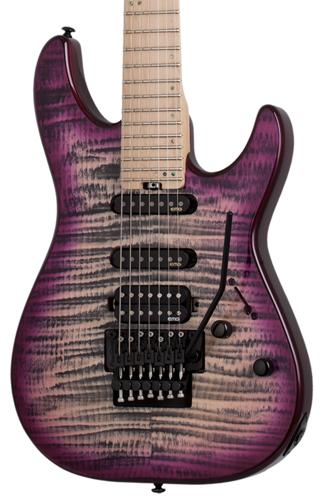 SCHECTER SUN VALLEY SUPER SHREDDER 7 III FLOYD ROSE ELECTRIC GUITAR AURORA BURST (1278) MADE IN INDONESIA, SCHECTER, ELECTRIC GUITAR, schecter-electric-guitar-sunvalley-ss7-iii-fr-ab, ZOSO MUSIC SDN BHD