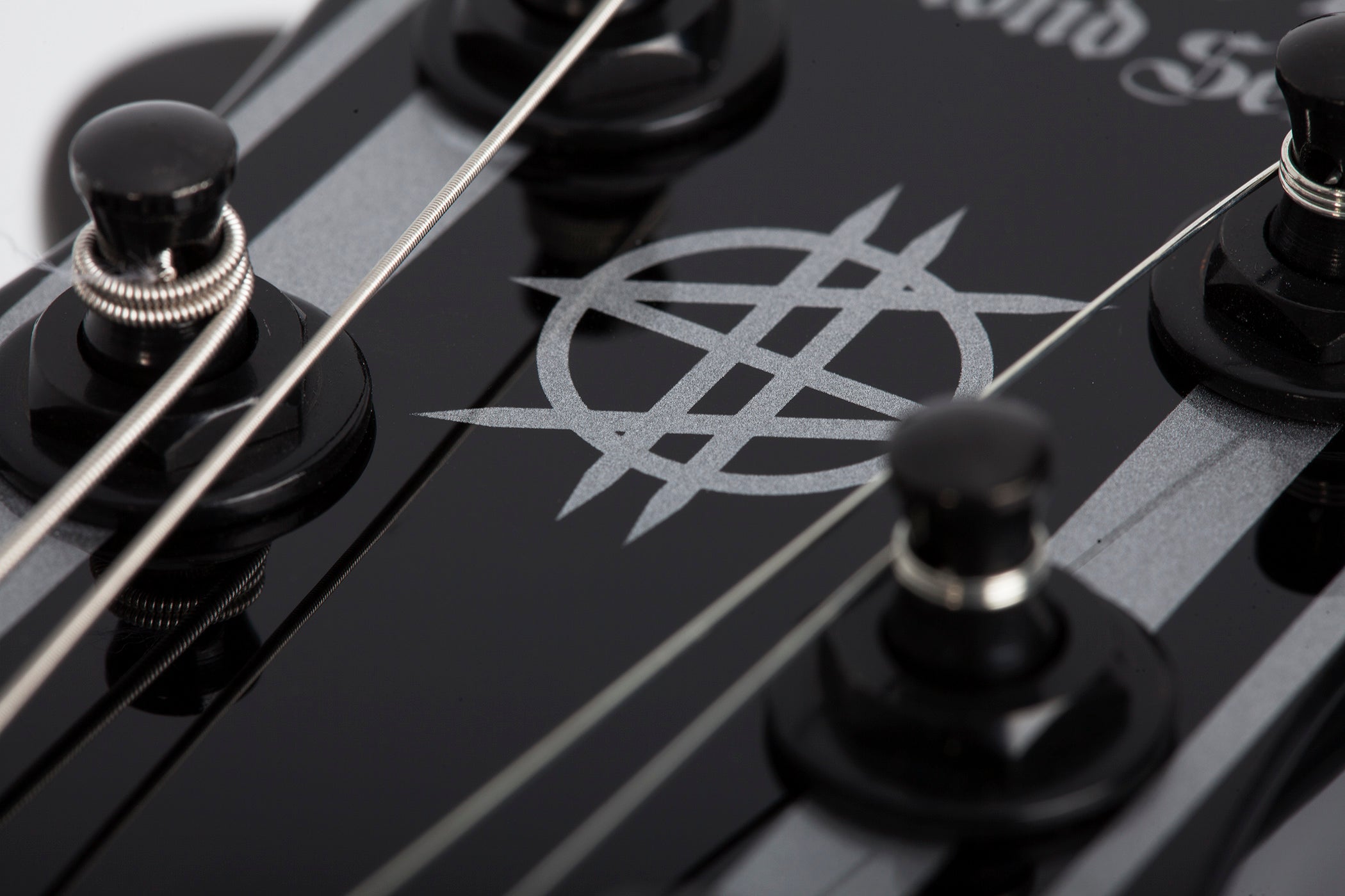 SCHECTER ELECTRIC GUITAR SYNYSTER GATES STANDARD GLOSS BLACK WITH SILVER PINSTRIPES (1739) MADE IN INDONESIA, SCHECTER, ELECTRIC GUITAR, schecter-electric-guitar-synstd-gbsp, ZOSO MUSIC SDN BHD