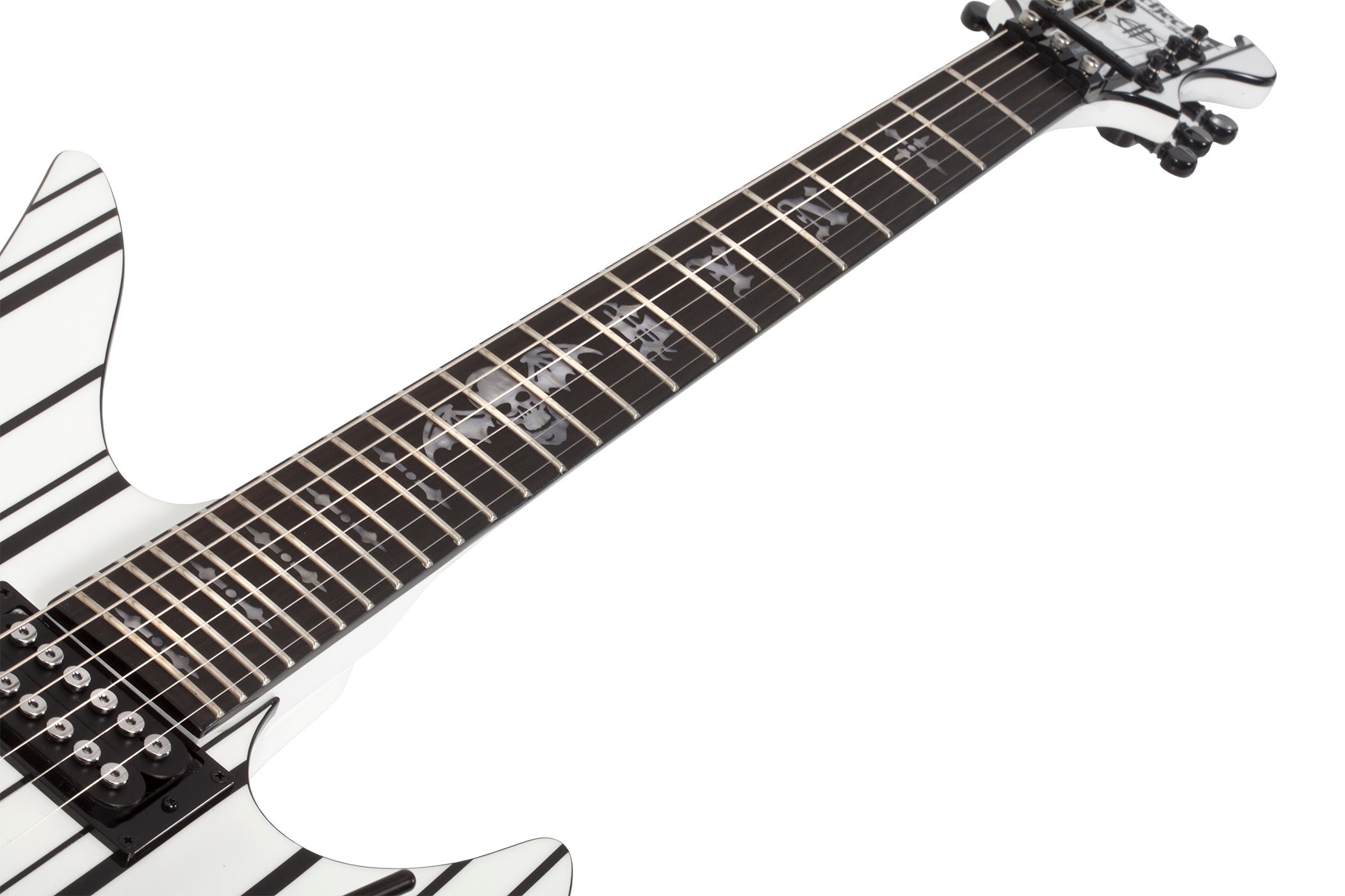 SCHECTER SYNYSTER GATES STANDARD - GLOSS WHITE WITH BLACK PINSTRIPES (1746) MADE IN INDONESIA, SCHECTER, ELECTRIC GUITAR, schecter-electric-guitar-synstd-gwbp, ZOSO MUSIC SDN BHD