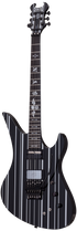 SCHECTER ELECTRIC GUITAR SYNYSTER CUSTOM S SUSTAINIAC FR GLOSS BLACK SILVER PINSTRIPE (1741) MADE IN KOREA, SCHECTER, ELECTRIC GUITAR, schecter-electric-guitar-syncustoms-gbsp, ZOSO MUSIC SDN BHD