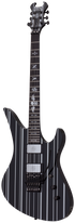 SCHECTER ELECTRIC GUITAR SYNYSTER CUSTOM GLOSS BLACK W/ SILVER PINSTRIPE (1740) MADE IN KOREA, SCHECTER, ELECTRIC GUITAR, schecter-electric-guitar-syncustom-gbsp, ZOSO MUSIC SDN BHD