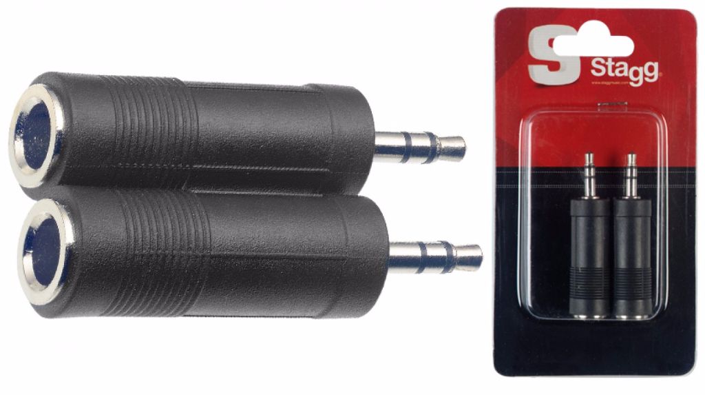 Stagg Ac-Pfsjmsh 2 Stereo Female Jack/Stereo Male Mini Jack Adaptor |  STAGG |  CABLES |  Zoso Music