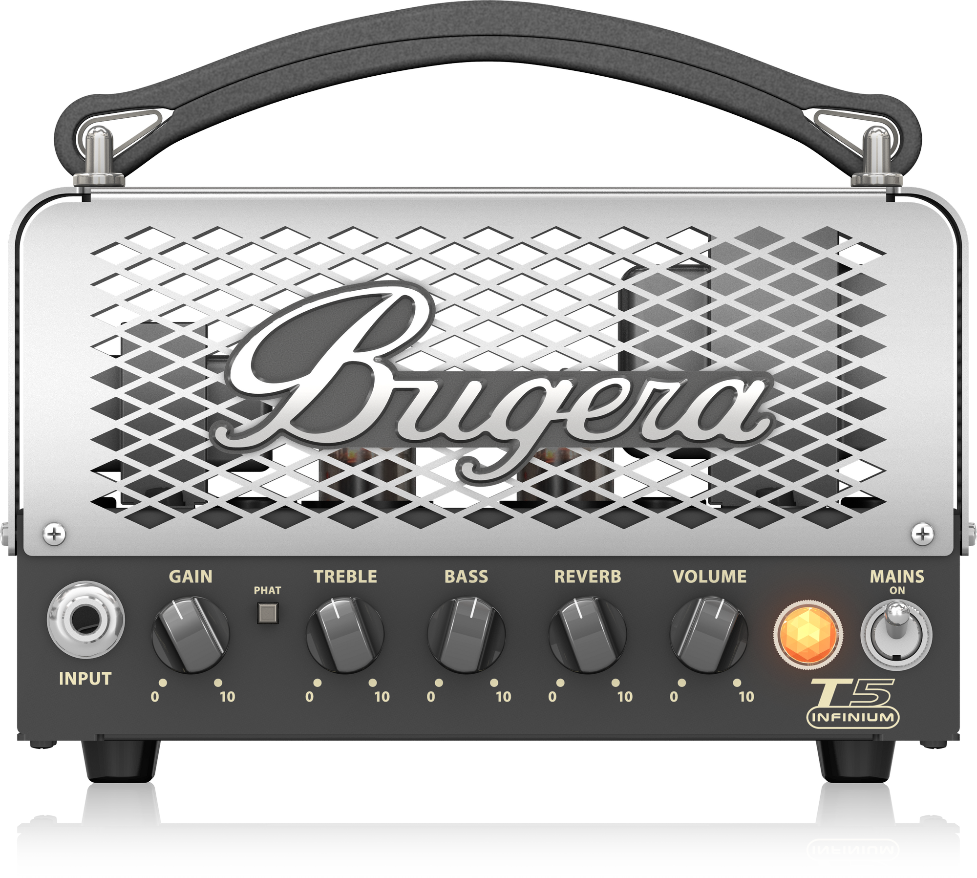 BUGERA T5 INFINIUM 5-WATT CAGE-STYLE TUBE AMPLIFIER HEAD WITH INFINIUM TUBE LIFE MULTIPLIER AND REVERB | BUGERA , Zoso Music