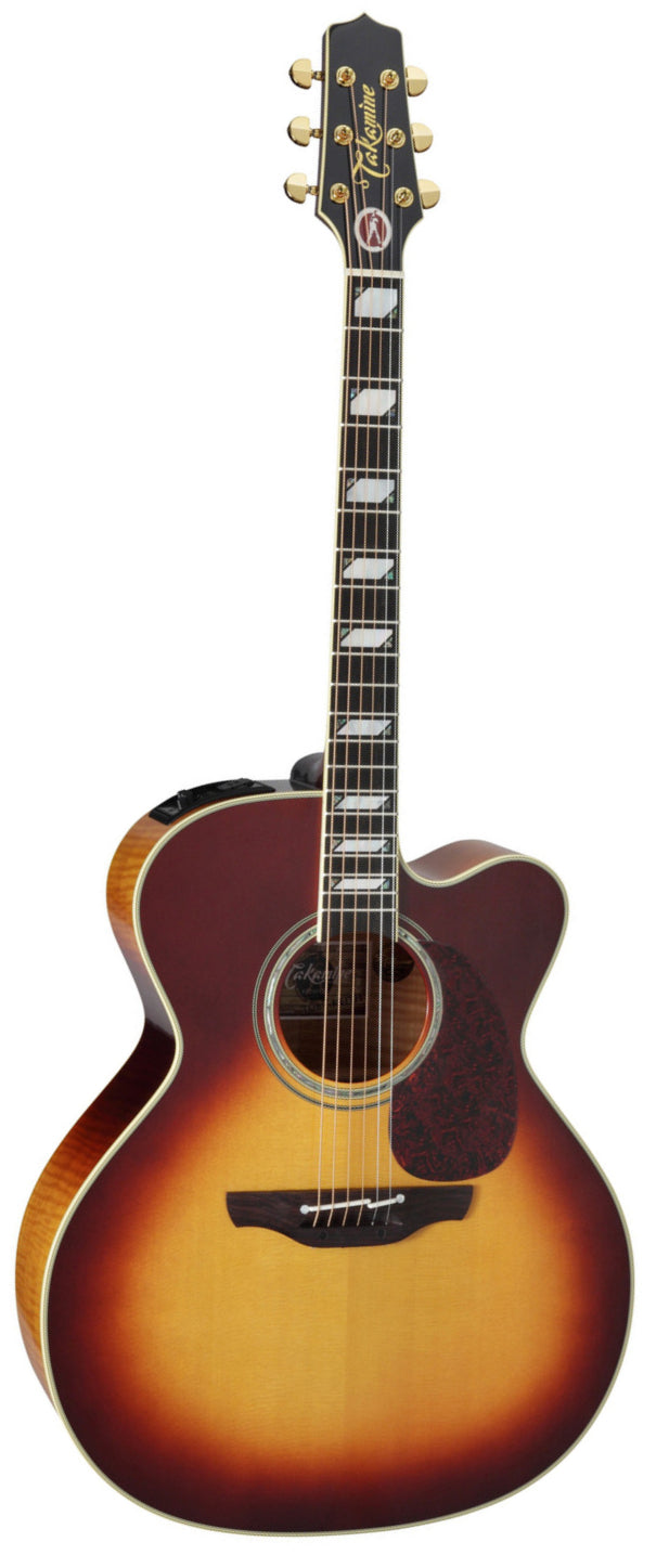 TAKAMINE EF250TK TOBY KEITH SIGNATURE SERIES JUMBO CUTAWAY SUNBURST ACOUSTIC- ELECTRIC GUITAR WITH EQ & GC000 CASE (MADE IN JAPAN)