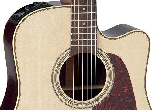 TAKAMINE PRO SERIES P5DC NAT DREADNOUGHT CUTAWAY ACOUSTIC-ELECTRIC, SOLID SPRUCE TOP WITH CTP3 PREAMP & HARD CASE