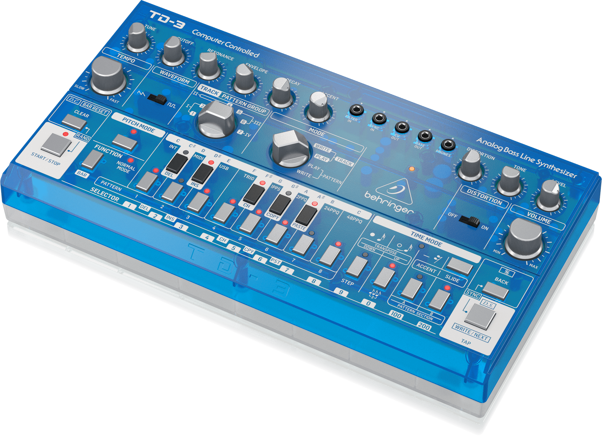 Behringer TD-3-BB Analog Bass Line Synthesizer - Baby Blue | BEHRINGER , Zoso Music