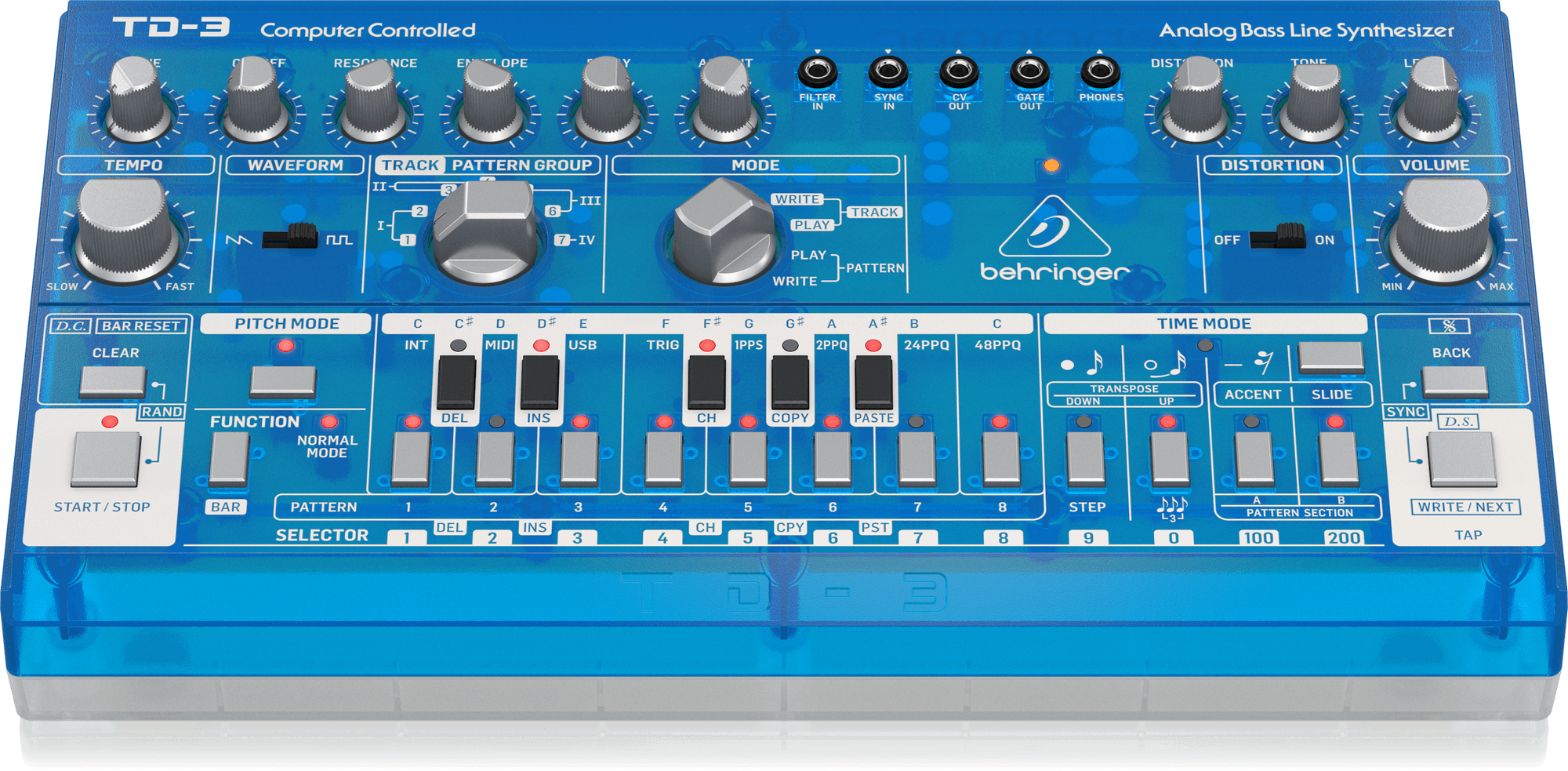 Behringer TD-3-BB Analog Bass Line Synthesizer - Baby Blue | BEHRINGER , Zoso Music