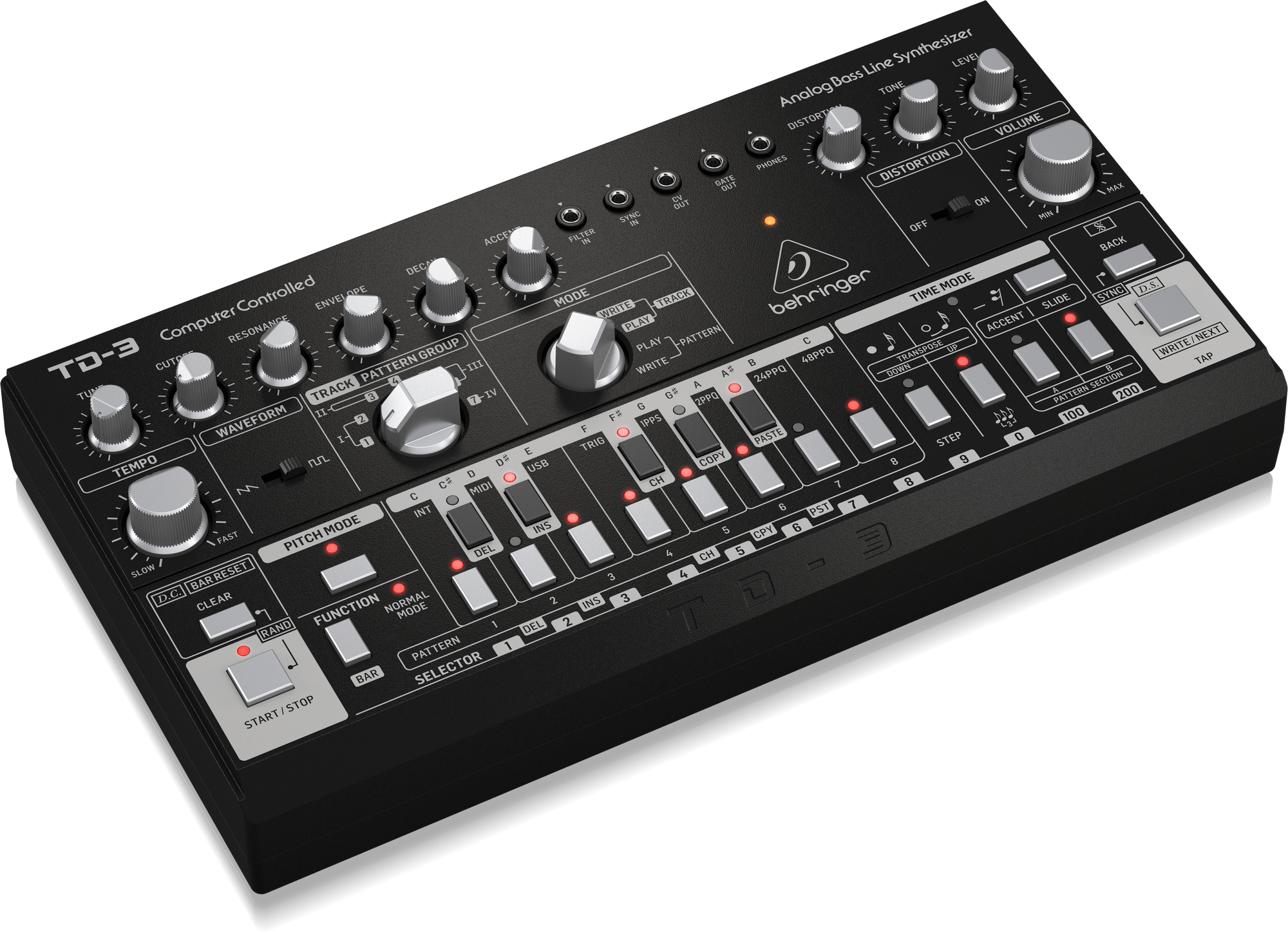 Behringer TD-3-BK Analog Bass Line Synthesizer - Black | BEHRINGER , Zoso Music