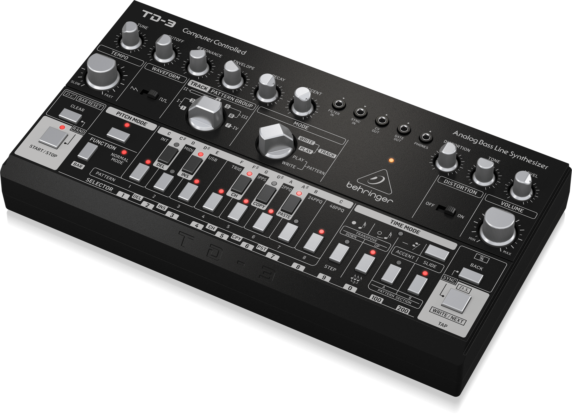 Behringer TD-3-BK Analog Bass Line Synthesizer - Black | BEHRINGER , Zoso Music
