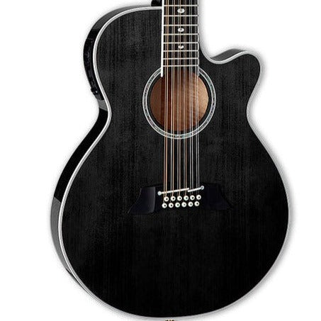 TAKAMINE TSP158C12 SBL PRO SERIES 12-STRING THINLINE FX CUTAWAY ACOUSTIC-ELECTRIC GUITAR, CT-3N PREAMP & SEMI-HARD CASE (MADE IN JAPAN)