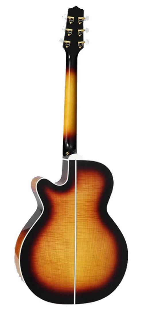 TAKAMINE EF450C-TT BSB THERMAL TOP SERIES NEX CUTAWAY ACOUSTIC-ELECTRIC GUITAR, BROWN SUNBURST, TLD-2 PREAMP & HARD CASE (MADE IN JAPAN)