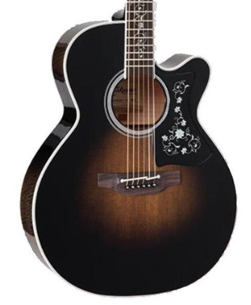 TAKAMINE EF450C-TT TBB THERMAL TOP SERIES NEX CUTAWAY ACOUSTIC-ELECTRIC GUITAR, TRANSPARENT BLACK BURST, TLD-2 PREAMP & HARD CASE (MADE IN JAPAN)