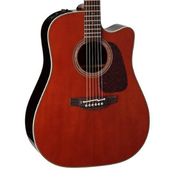 Takamine P5DC-WB Dreadnought Cutaway Acoustic-Electric Guitar W/Case - Whiskey Brown