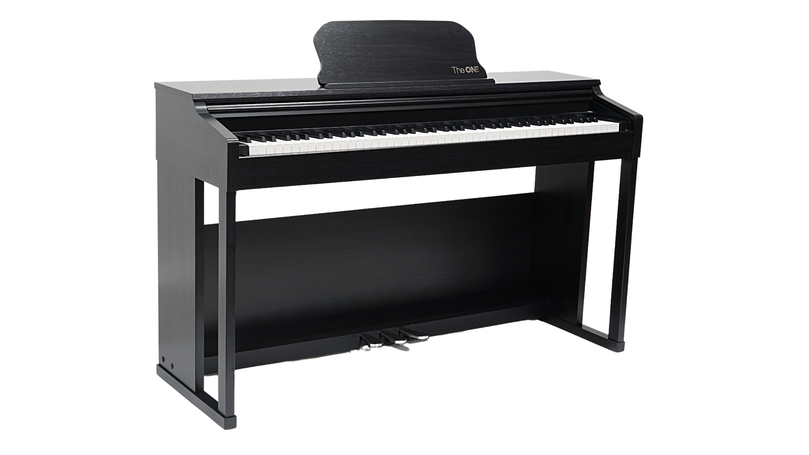 The ONE TOP1 Smart Piano 88 Hammer Keys & Bluetooth Connection W/Bench Black