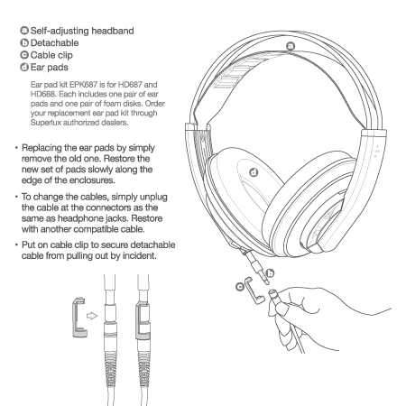Superlux HD688 High Fidelity Headphone (Closed-Back)
