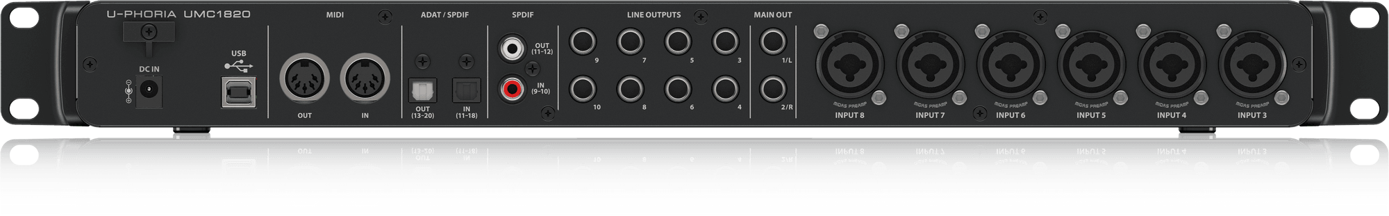 Behringer U-Phoria UMC-1820 USB 2.0 Audio Interface (UMC1820 / UMC 1820) | BEHRINGER , Zoso Music