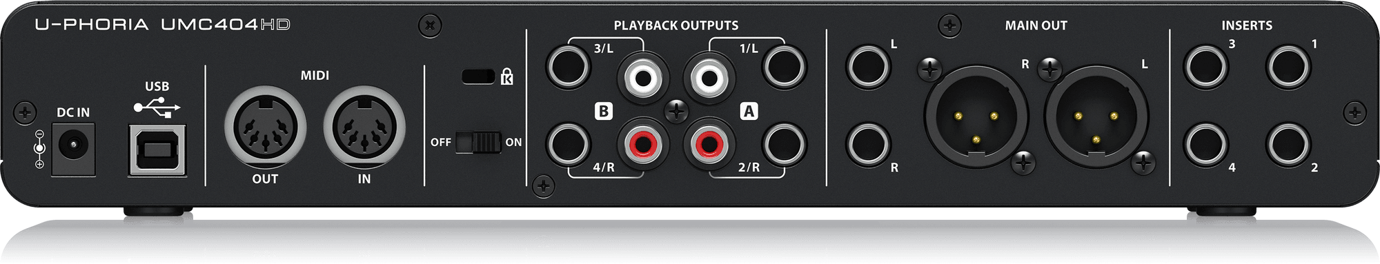 Behringer U-Phoria UMC-404HD USB 2.0 Audio Interface (UMC404HD / UMC 404HD) | Zoso Music