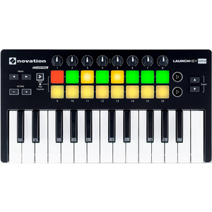 NOVATION LAUNCHKEY MINI 25-KEYNOTE USB KEYBOARD CONTROLLER VERSION MK2, NOVATION, MIDI CONTROLLER, novation-midi-controller-novlkmin2, ZOSO MUSIC SDN BHD