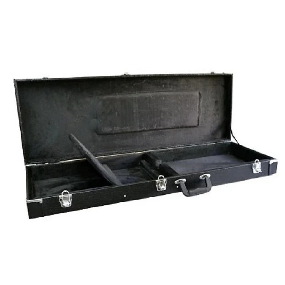 ON-STAGE GCB-6000B BASS GUITAR HARDCASE PLYWOOD CONSTRUCTION WITH CUSTOM MOULD INTERIOR BLACK COLOR  (ON STAGE, ONSTAGE), On-Stage, CASES & GIG BAGS, on-stage-cases-gig-bags-os-55761, ZOSO MUSIC SDN BHD