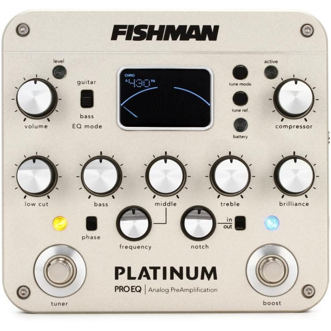 FISHMAN PLATINUM PRO EQ ANALOG PREAMP PEDAL TUNER, FISHMAN, EFFECTS, fishman-effects-f04-pro-plt-201, ZOSO MUSIC SDN BHD