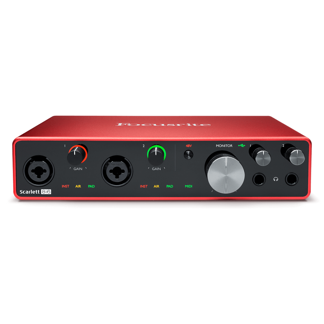 FOCUSRITE SCARLETT 8I6 USB AUDIO INTERFACE (3RD GENERATION), FOCUSRITE, AUDIO INTERFACE, focusrite-audio-interface-f15-mosc0027, ZOSO MUSIC SDN BHD