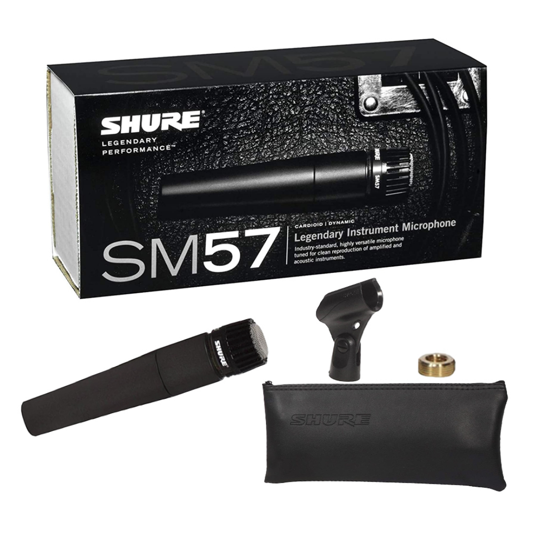 SHURE SM57-LC CARDIOID DYNAMIC / INSTRUMENT MICROPHONE FREE MIC CABLE & WINDSCREEN (SHU-SM57), SHURE, DYNAMIC MICROPHONE, shure-dynamic-microphone-sm57lc, ZOSO MUSIC SDN BHD
