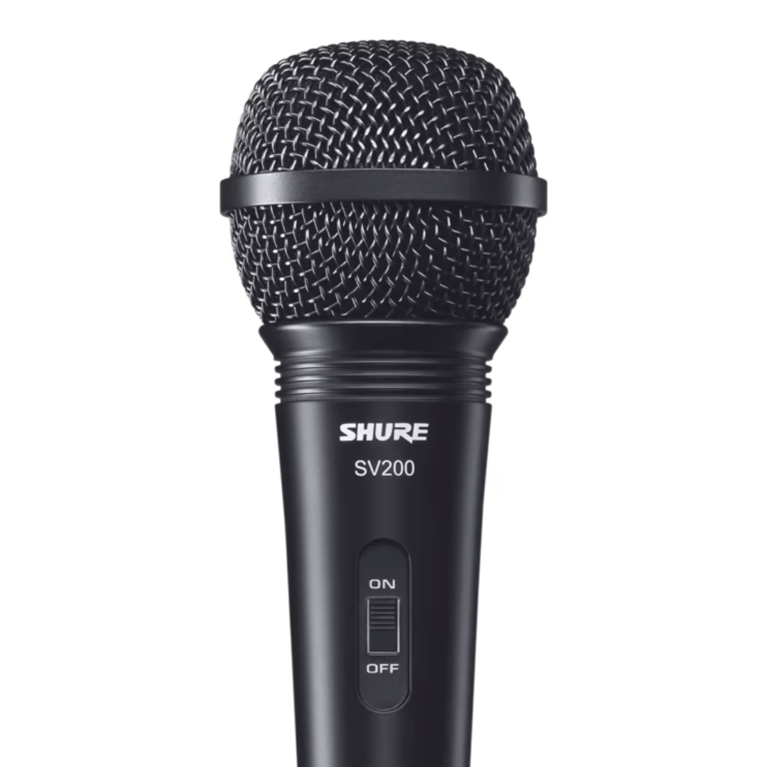 SHURE SV200Q-X DYNAMIC VOCAL MICROPHONE WITH 15FT XLR-XLR CABLE, SHURE, DYNAMIC MICROPHONE, shure-dynamic-microphone-sv200-q-x, ZOSO MUSIC SDN BHD
