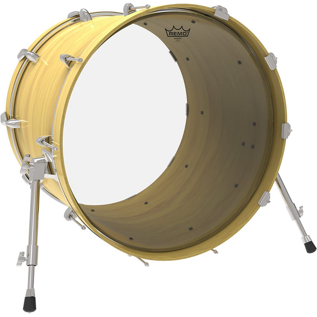 REMO BR-1322-00 AMBASSADOR CLEAR FIT 22 INCHES BASS DRUM HEAD, REMO, DRUMHEAD, remo-drumhead-br13-22in, ZOSO MUSIC SDN BHD