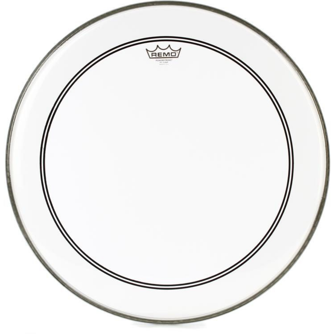 REMO P313C2-22 POWERSTROKE CLEAR IMPACT PATCH FIT 22 INCHES BASS DRUM HEAD, REMO, DRUMHEAD, remo-drumhead-p313c2-22in, ZOSO MUSIC SDN BHD