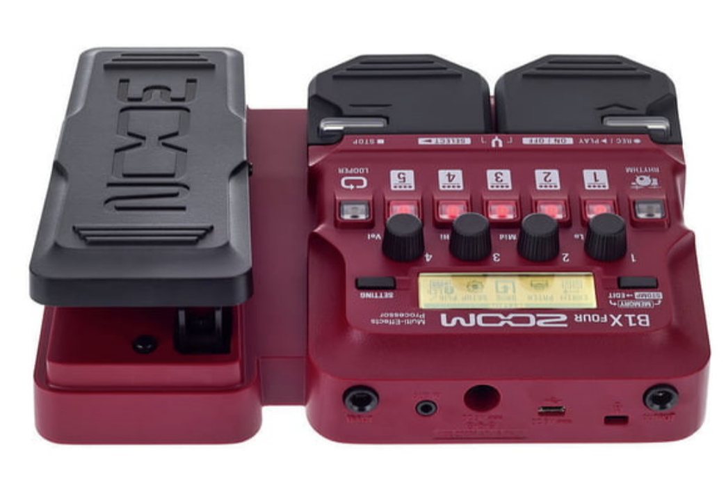 ZOOM B1X FOUR BASS MULTI-EFFECTS PROCESSORS EFFECT PEDAL WITH EXPRESSION PEDAL, ZOOM, MULTI-EFFECTS, zoom-multi-effects-b1x-four, ZOSO MUSIC SDN BHD