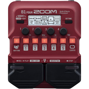 ZOOM B1 FOUR BASS MULTI EFFECT PEDAL PROCESSORS EFFECT PEDAL, ZOOM, MULTI-EFFECTS, zoom-multi-effects-b1-four, ZOSO MUSIC SDN BHD