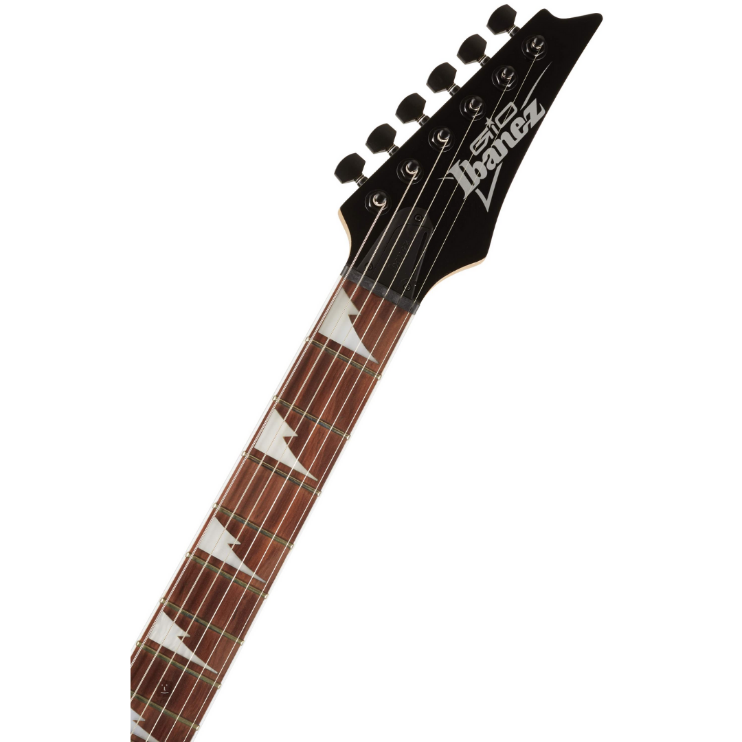 IBANEZ GIO SERIES GRG121DX BKF ELECTRIC GUITAR WITH PURPLEHEART FINGERBOARD AND 2 HUMBUCKING PICKUPS - BLACK FLAT COLOR, IBANEZ, ELECTRIC GUITAR, ibanez-electric-guitar-ibagrg121dx-bkf, ZOSO MUSIC SDN BHD
