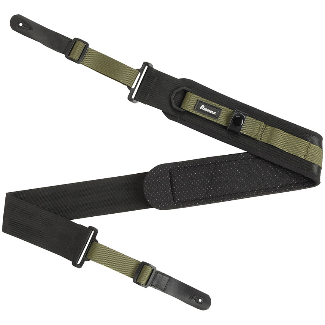 IBANEZ GSF650 POWERPAD GUITAR STRAP COLOR MOSS GREEN, IBANEZ, GUITAR & BASS ACCESSORIES, ibanez-guitar-accessories-ibagsf650-mgn, ZOSO MUSIC SDN BHD