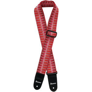 IBANEZ GSB50 C6 BRAIDED GUITAR STRAP COLOR RED, IBANEZ, GUITAR & BASS ACCESSORIES, ibanez-guitar-accessories-ibagsb50-c6, ZOSO MUSIC SDN BHD