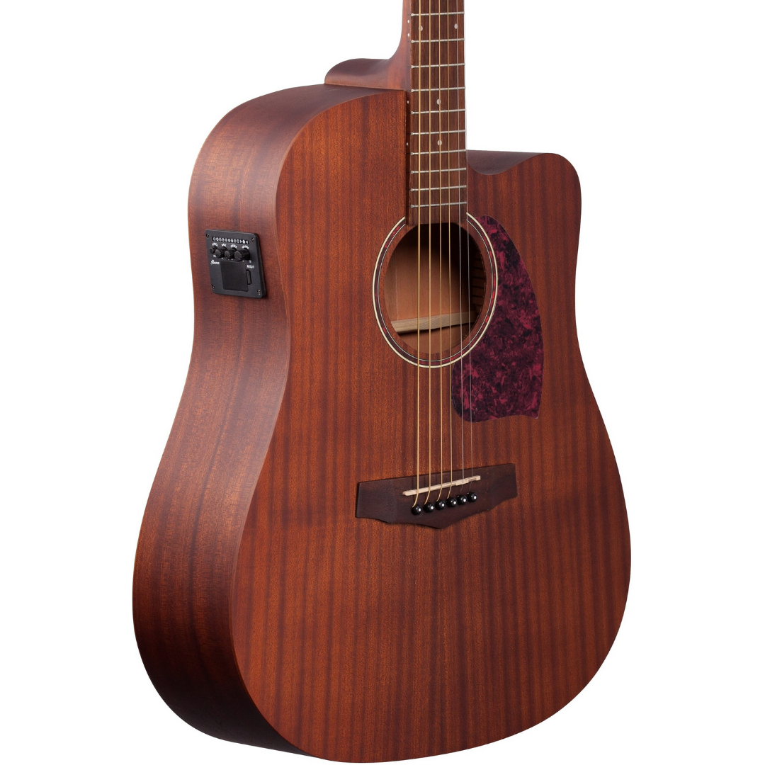 IBANEZ PERFORMANCE SERIES PF12MHCE DREADNOUGHT ALL MAHOGANY OPEN PORE, IBANEZ, ACOUSTIC GUITAR, ibanez-acoustic-guitar-ibapf12mhce-opn, ZOSO MUSIC SDN BHD