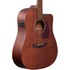 IBANEZ PERFORMANCE SERIES PF12MHCE DREADNOUGHT ALL MAHOGANY OPEN PORE, IBANEZ, ACOUSTIC GUITAR, ibanez-acoustic-guitar-ibapf12mhce-opn, ZOSO MUSIC SDN BHD