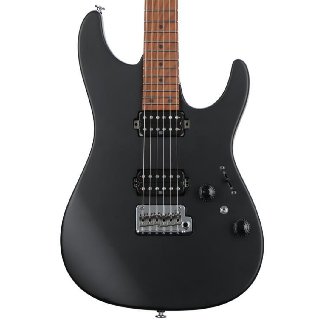 IBANEZ PRESTIGE AZ2402 ELECTRIC GUITAR WITH ALDER BODY, ROASTED MAPLE NECK AND 2 HUMBUCKING PICKUPS - BLACK FLAT COLOR, IBANEZ, ELECTRIC GUITAR, ibanez-electric-guitar-ibaaz2402-bkf, ZOSO MUSIC SDN BHD