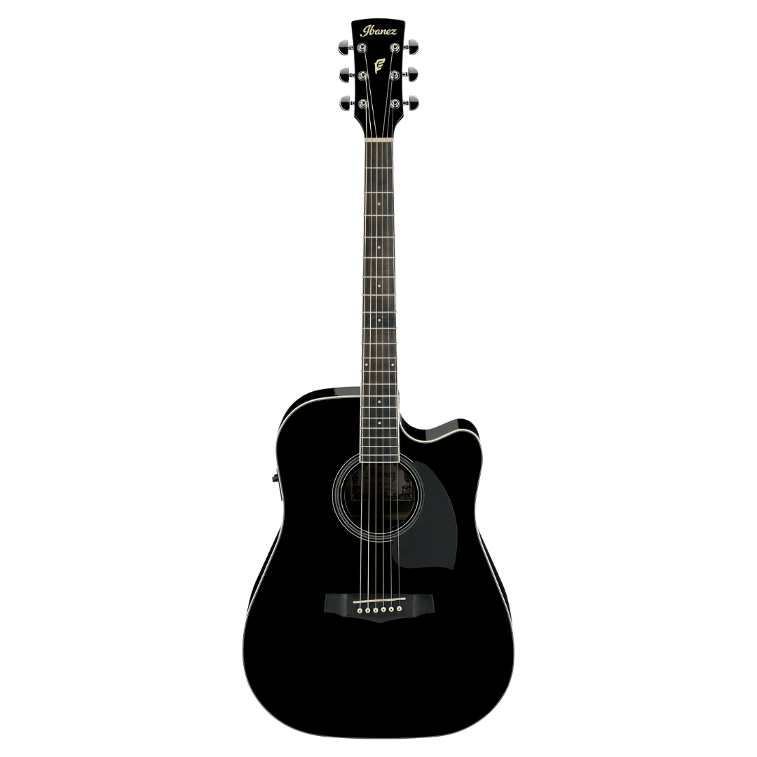 IBANEZ PF15ECE PF SERIES ACOUSTIC GUITAR CUTAWAY WITH EQ BK (BLACK), IBANEZ, ACOUSTIC GUITAR, ibanez-acoustic-guitar-ibapf15ece-bk, ZOSO MUSIC SDN BHD