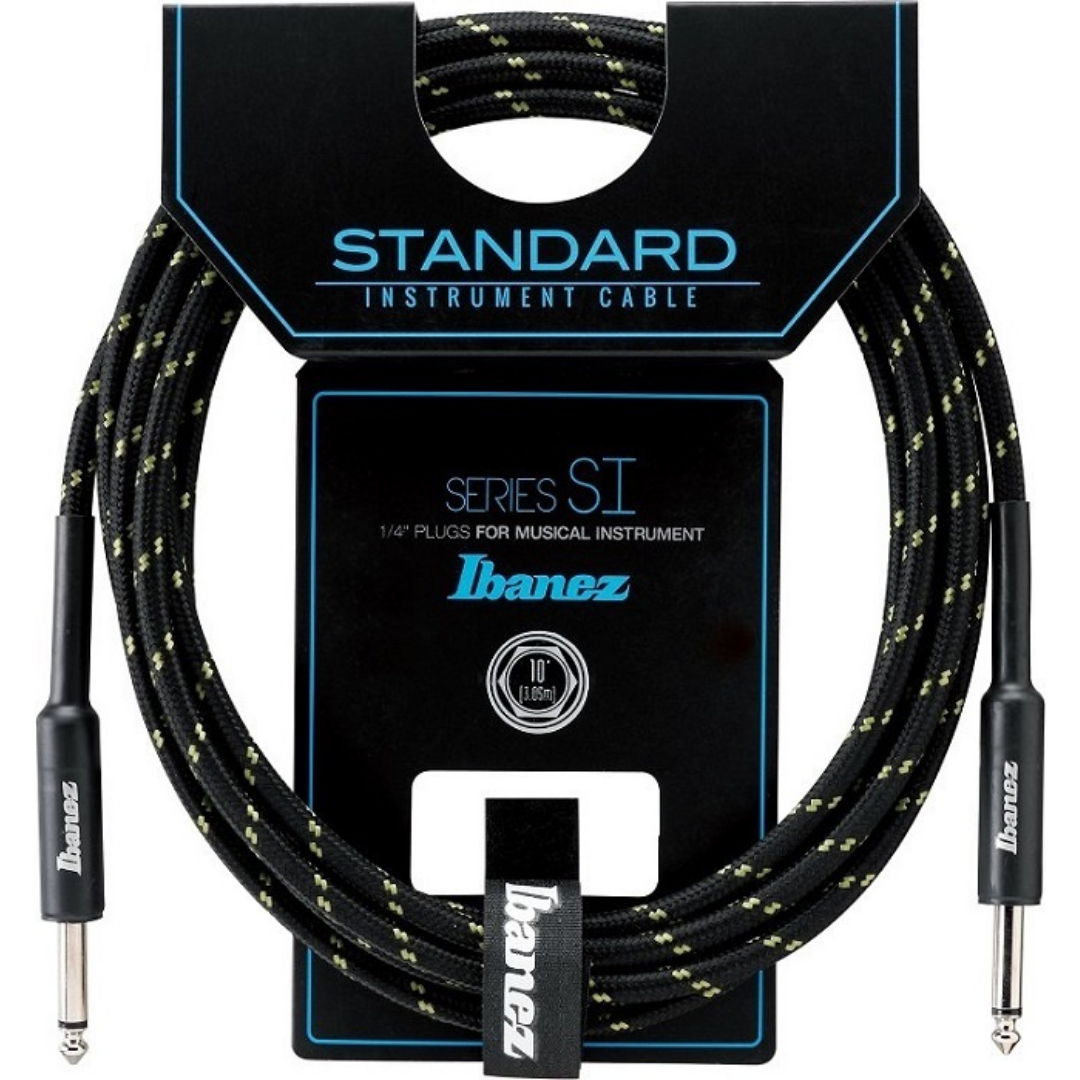 IBANEZ SHIELDED GUITAR CABLE SI10 BG 10FEET, IBANEZ, CABLES, ibanez-audio-cable-accessory-ibasi10-bg, ZOSO MUSIC SDN BHD