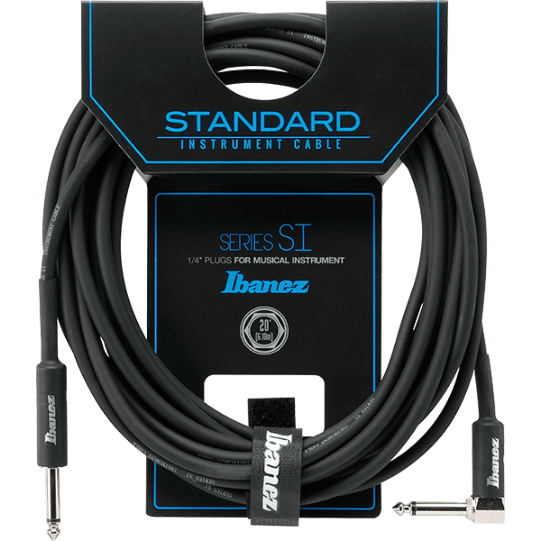 IBANEZ STANDARD GUITAR CABLE 20 FEET ANGLED SI20L, IBANEZ, CABLES, ibanez-audio-cable-accessory-ibasi20l, ZOSO MUSIC SDN BHD