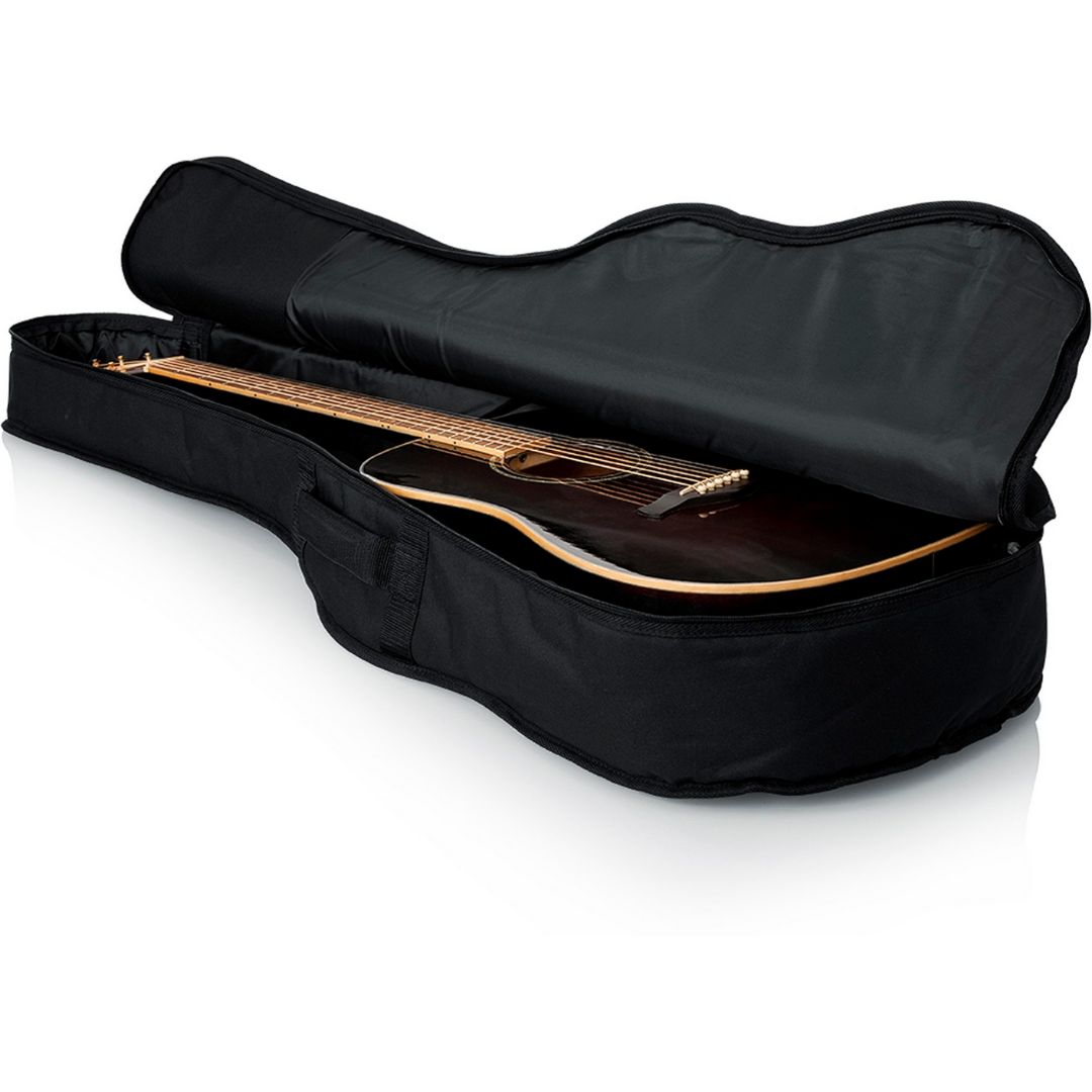 GATOR GBE-DREAD DREADNAUGHT GUITAR GIG BAG WITH FIXED BACKPACK STRAP BLACK, GATOR, CASES & GIG BAGS, gator-cases-gig-bags-gbe-dread, ZOSO MUSIC SDN BHD