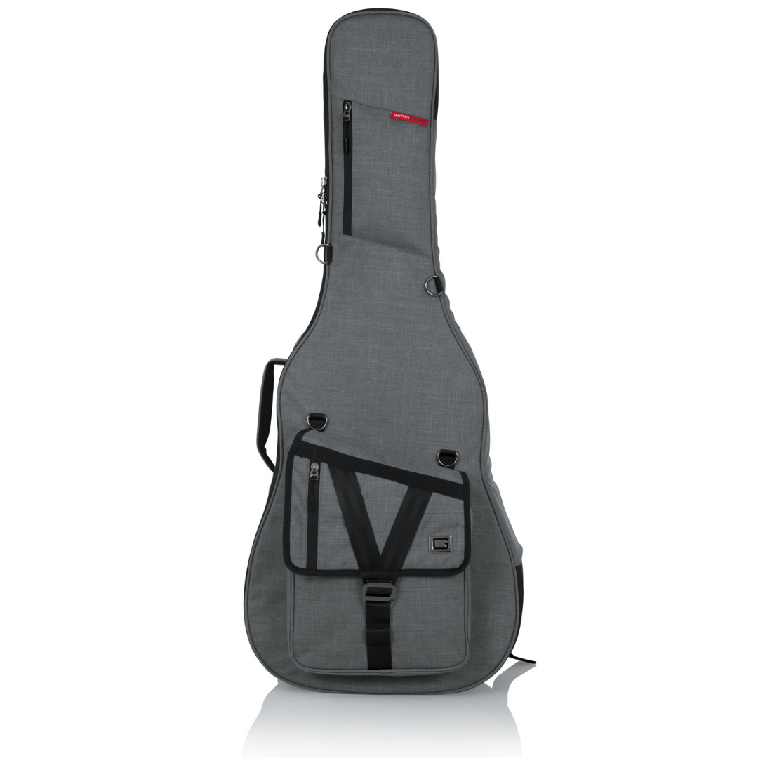 GATOR TRANSIT SERIES ELECTRIC GUITAR DELUXE GIG BAG LIGHT GREY EXTERIOR GT-ELECTRIC-GRY, GATOR, CASES & GIG BAGS, gator-cases-gig-bags-gt-electric-gry, ZOSO MUSIC SDN BHD