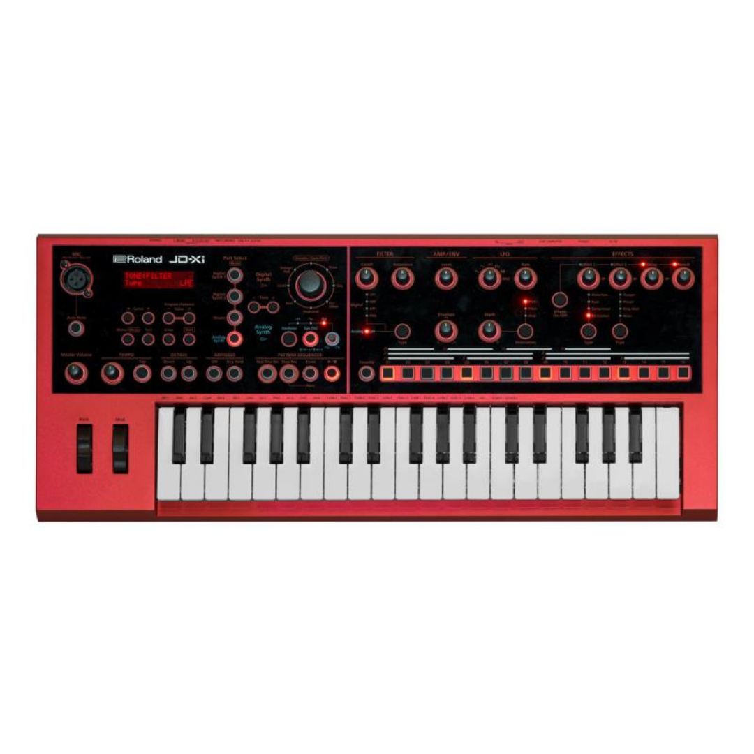 Roland JD-Xi Interactive Analog/Digital Crossover Synthesizer - Red (JDXi JD Xi), ROLAND, SYNTHESIZER, roland-synthesizer-jd-xi-rd, ZOSO MUSIC SDN BHD