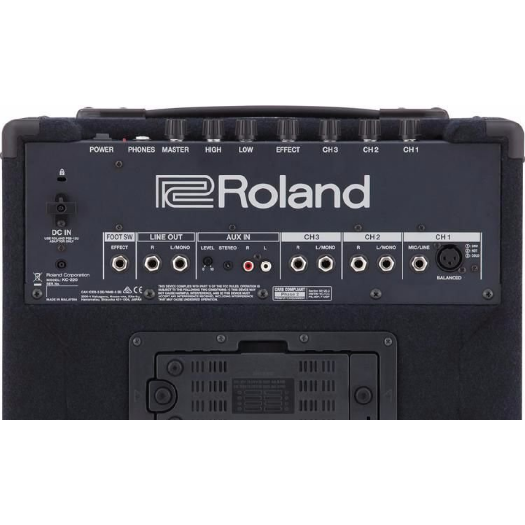 Roland KC-220 30-Watt 2x6.5 3-Channel Keyboard Amplifier (KC220), ROLAND, KEYBOARD AMPLIFIER, roland-keyboard-amplifier-kc-220, ZOSO MUSIC SDN BHD