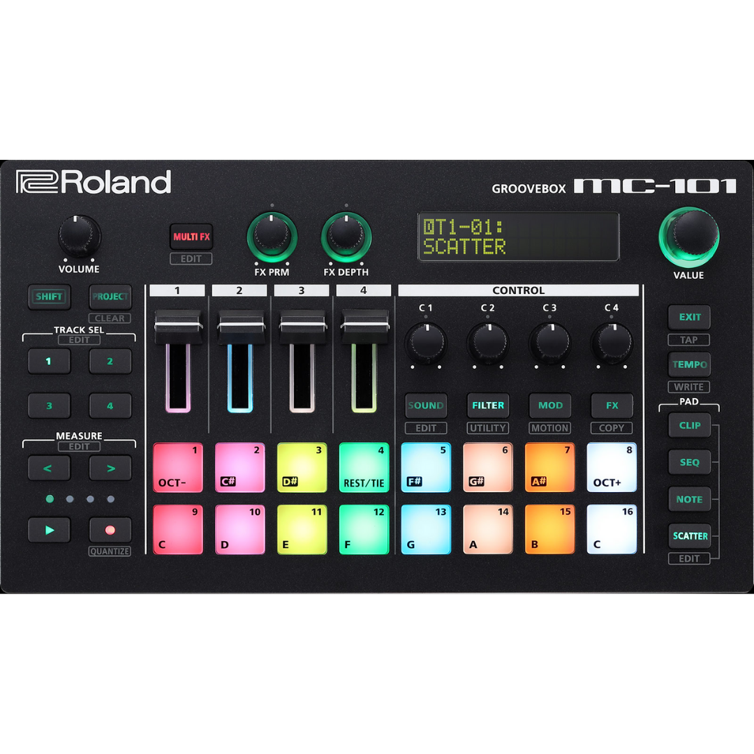 Roland MC-101 Groovebox (MC101), ROLAND, SEQUENCER, roland-sequencer-mc-101, ZOSO MUSIC SDN BHD