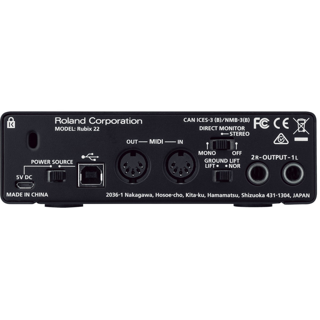 Roland Rubix22 USB Audio Interface (RUBIX-22 / RUBIX 22), ROLAND, AUDIO INTERFACE, roland-audio-interface-rubix-22, ZOSO MUSIC SDN BHD