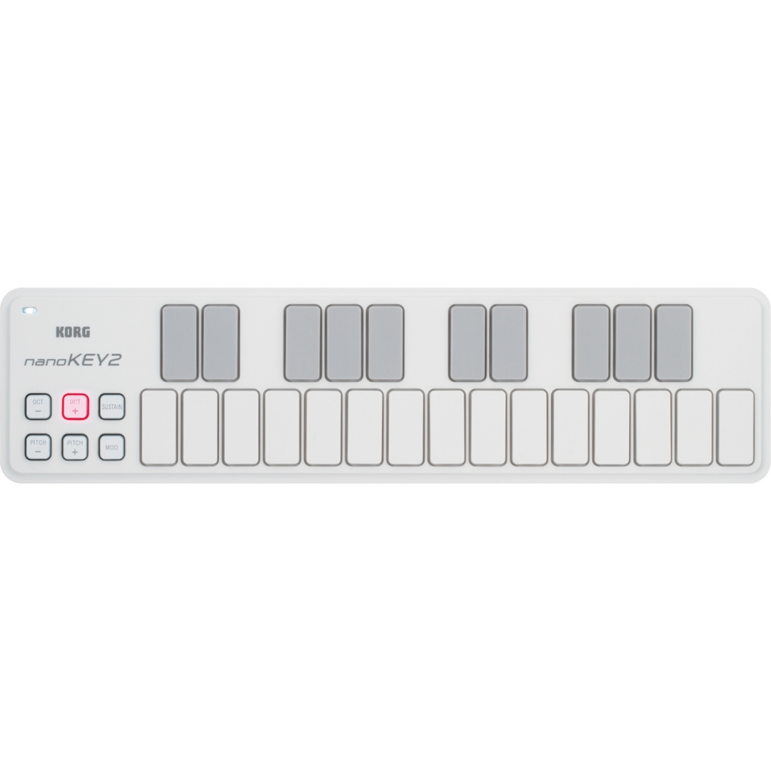 Korg nanoKEY2 25-key Keyboard Controller - White (nanoKEY 2), KORG, MIDI CONTROLLER, korg-midi-controller-nanokey2-wh, ZOSO MUSIC SDN BHD